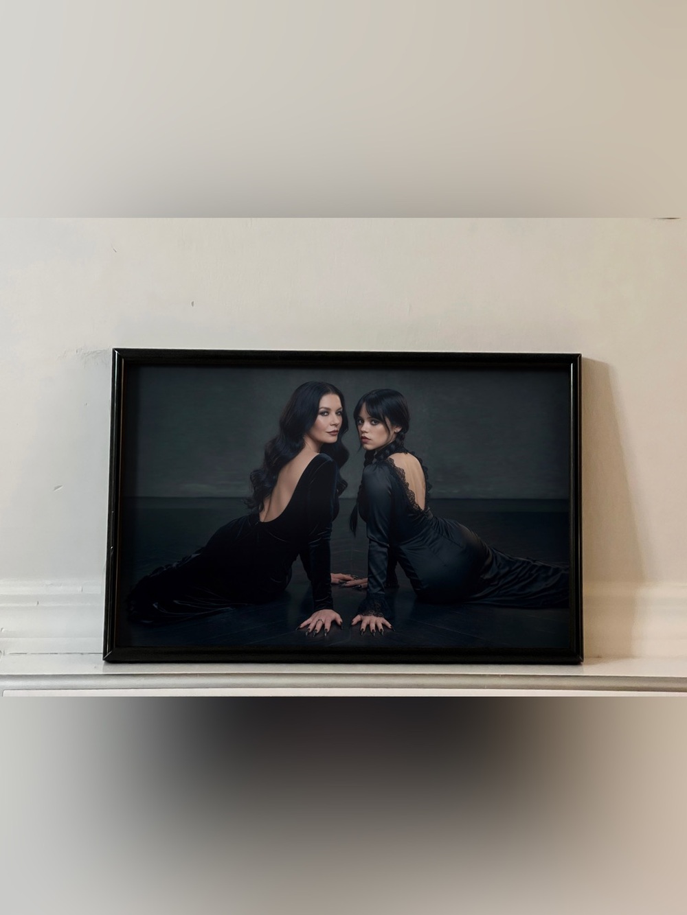 Catherine Zeta-Jones Jenna Ortega Wednesday Adams Poster